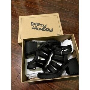 Chinese Laundry Dirty Laundry Fun Stuff Gladiator Sandals - Black sz 6